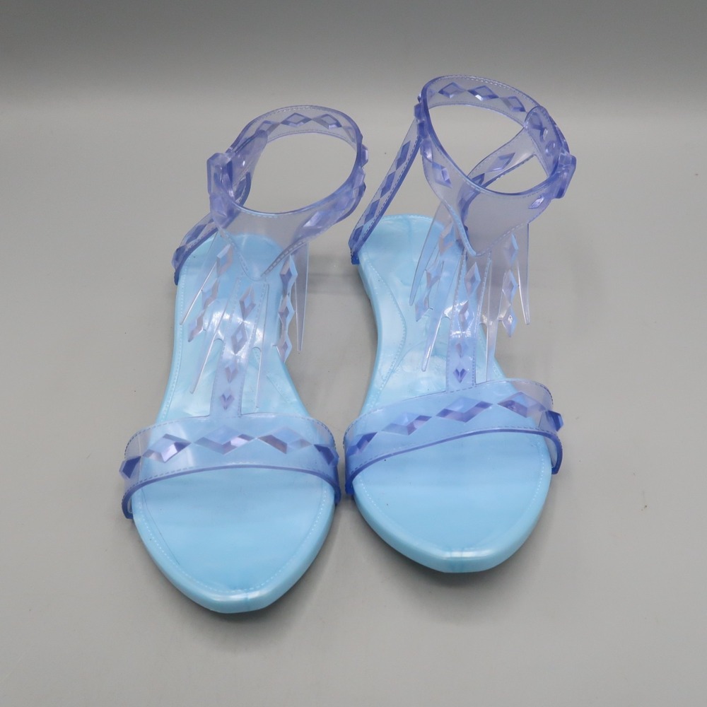 Disney Frozen Elsa Shoes Girls Sandal Halloween Costume Dress Up 6.5" Long 7/8